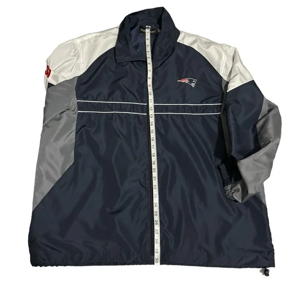 Vintage New England Patriots Dunbrooke Windbreaker Jacket XL SI Logo NFL Sports - Picture 12 of 15